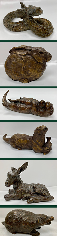 Small images of bronze sculptures