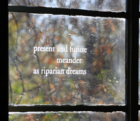 Poem on window of the Cottonwood